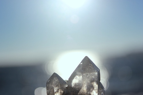 crystals in the sun