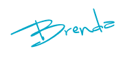 Brenda blue signature